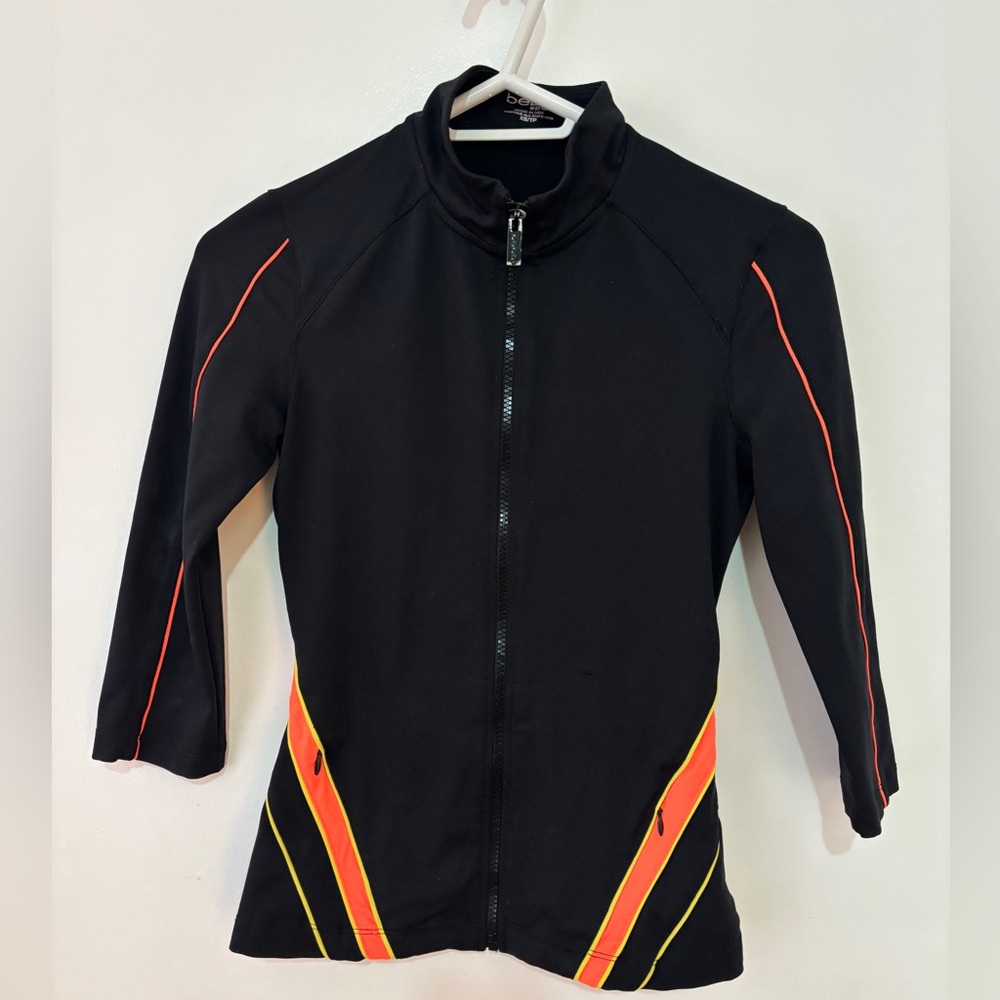 BEBE Sport Jacket - Orange and Black - XS